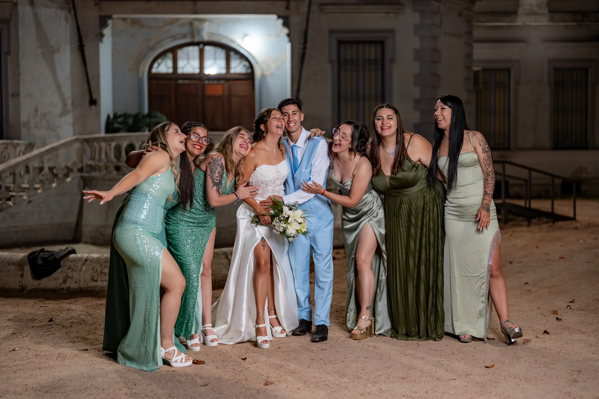 Grupo de damas de honor y cortejo nocturno — Luréa Studio