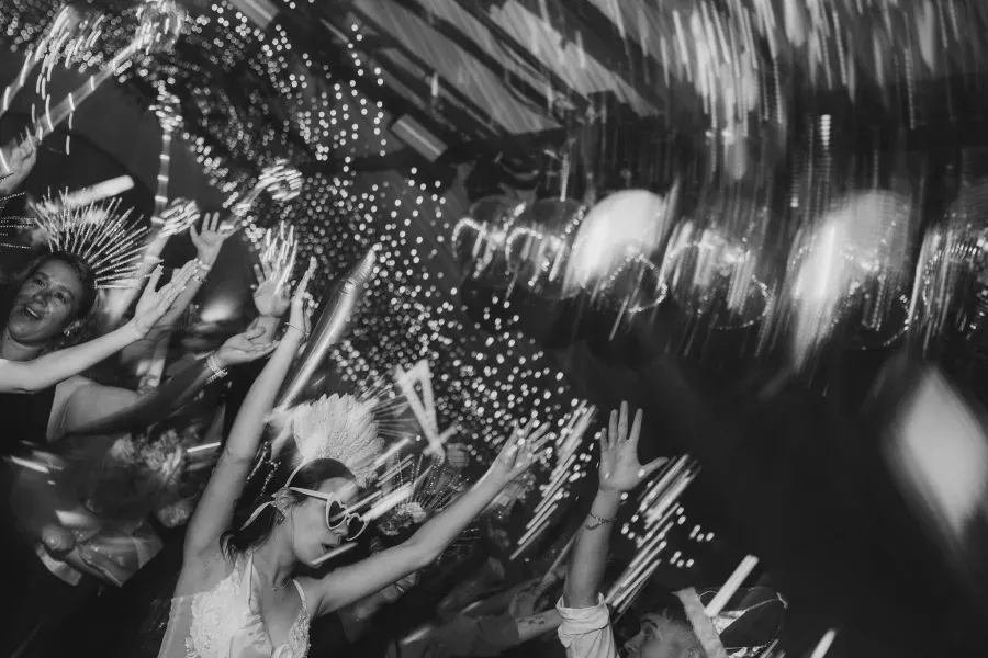 Fiesta de 15 con luces y baile